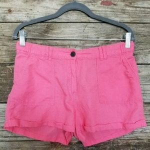 H&M  pink Cotton women’s shorts with pockets 8